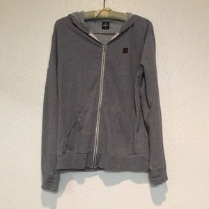 Large Gray O’Quinn Zip Up Hoodie